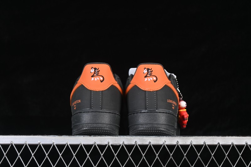Nike Air Force 1 '07 Low Chinese New Year Edition Carbon Ash and Sunset Orange Casual Sneakers - XY9025-004