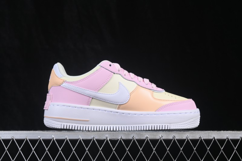 Nike Air Force 1 Shadow Lightweight Elevated Low-Top Casual Sneakers - DZ1847-600
