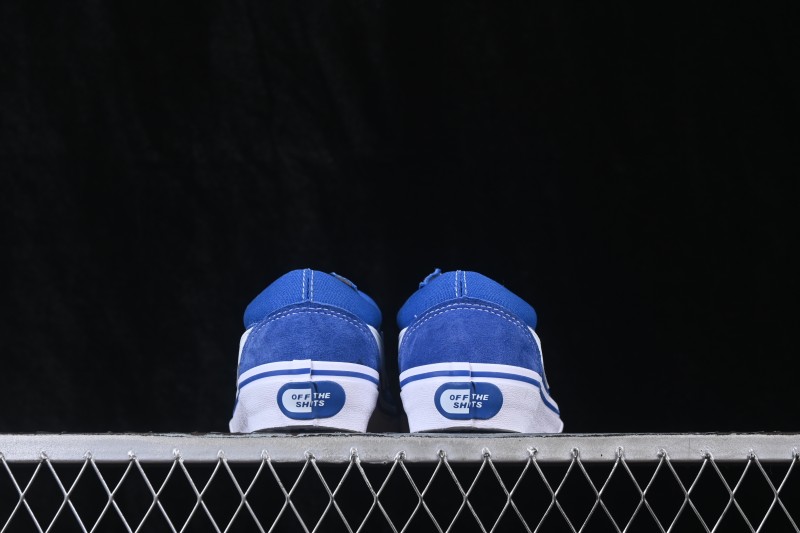 Revenge x Storm Old Skool Lightning Collaboration Low-Top Skate Shoes Blue White