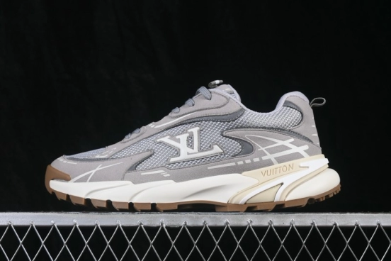 LV Tatic Runner Louis Vuitton Sneakers with Mesh and Tech Fabric - Gray