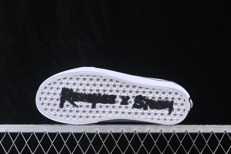 Revenge x Storm Old Skool Lightning Low-Top Casual Skate Shoes Black White - M.C3
