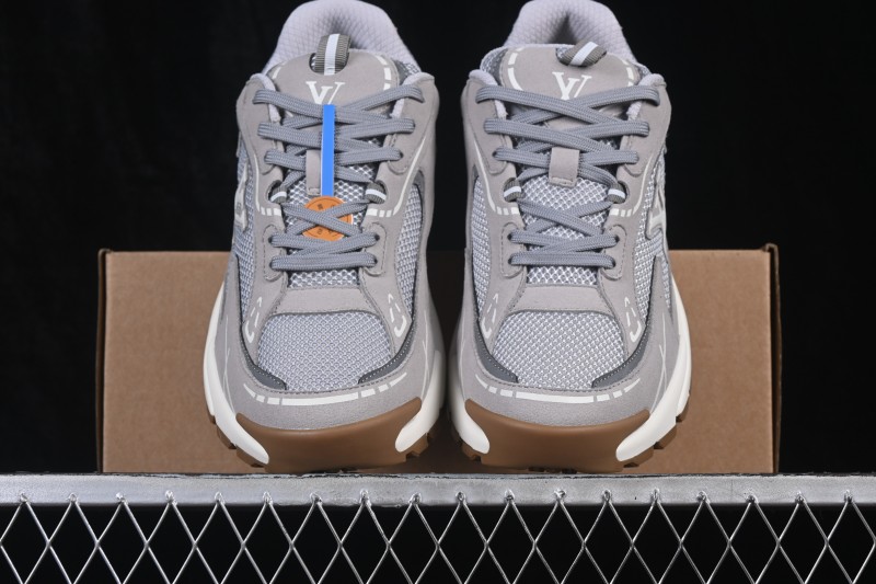 LV Tatic Runner Louis Vuitton Sneakers with Mesh and Tech Fabric - Gray