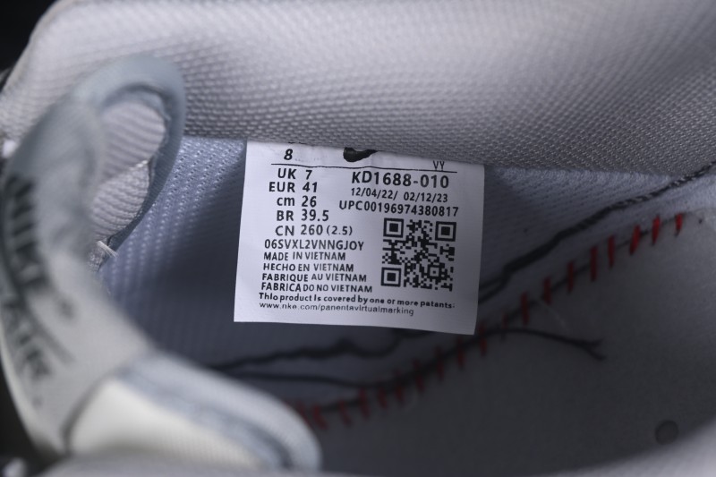 Nike Air Force 1 '07 Low Basketball Shoes with Full-Length Air Cushion - KD1688-010