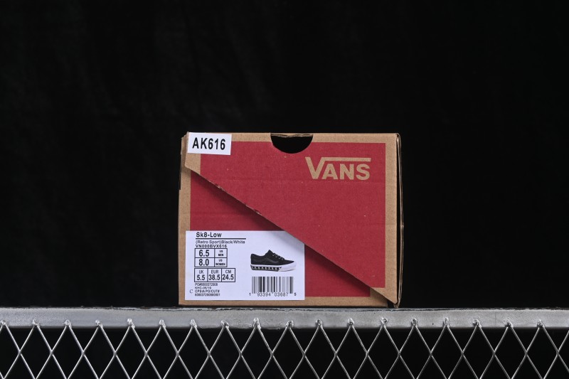 Vans Skate Sk8-Low Retro Casual Low-Top Skateboarding Shoes - VN000BVX616