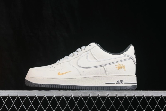 Nike Air Force 1 '07 Low Collaboration Everyday Skateboarding Shoes with Full-Length Air Cushion - GS2288-008