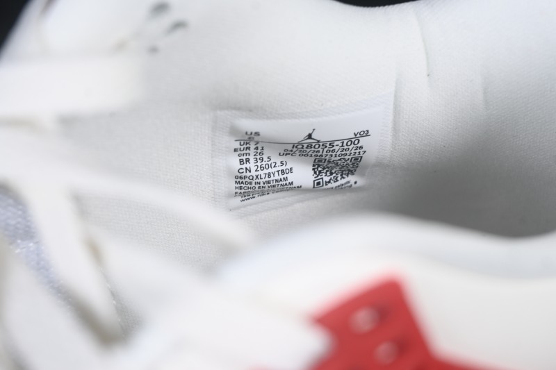 Air Jordan 4 Retro Nigel Sylvester Brick After Brick White Red - IQ8055-100