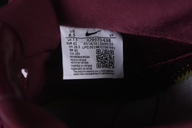 Nike Air Force 1 Low Central Cee Dark Beetroot Casual Skate Shoes - IO9970-638