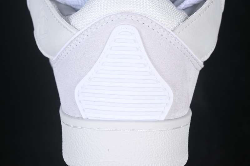 Lanvin Two-Tone Lace-Up Low-Top Casual Sneakers Grey White - AJE5