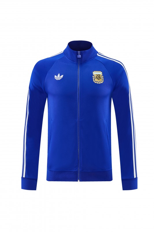 26/27 Argentina Colorful Blue Full Zipper Jacket + Long Pants