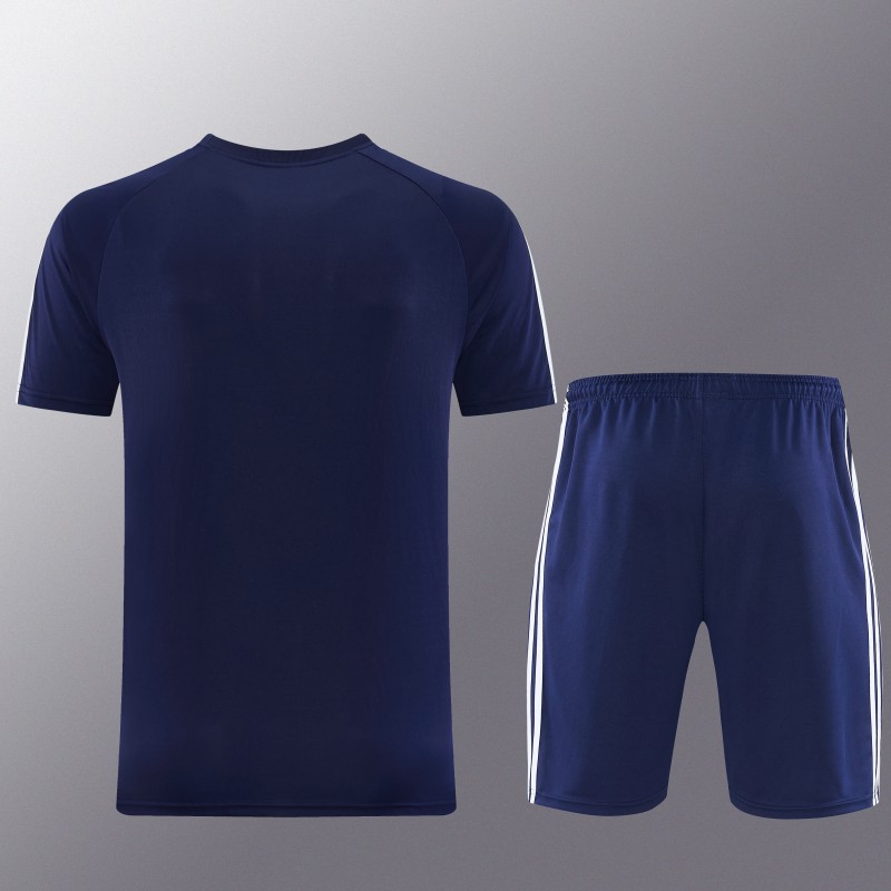 26/27 Adidas AD15 Royal Blue Short Sleeve+Soccer Shorts