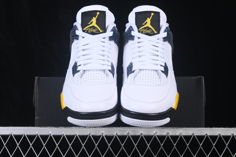Nike Air Jordan 4 Retro "Tour Yellow" White Yellow Basketball Shoes - IO2463-102