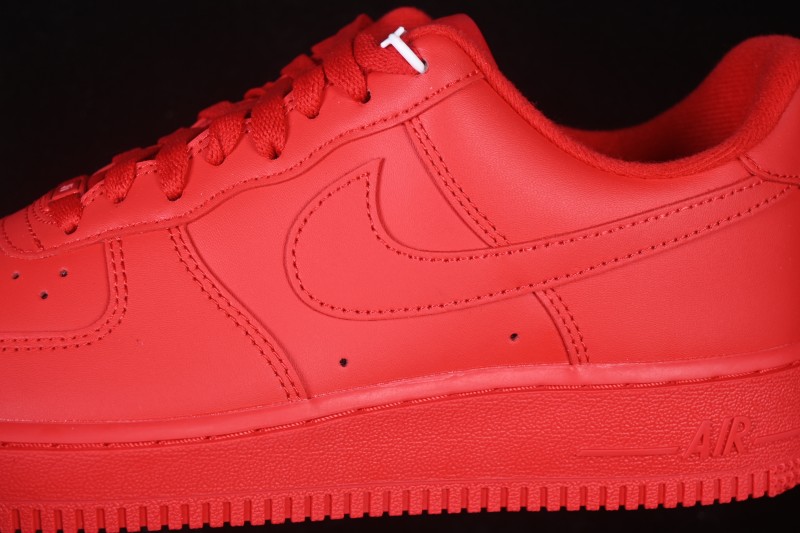 Nike Air Force 1 '07 Low Bright Crimson Casual Sneakers - CW6999-600