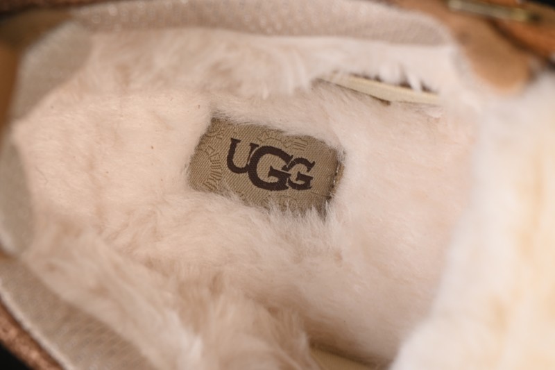 UGG Classic Ultra Mini Mel Two-Tone Lace-Up Low-Top Casual Shoes - 1144032 CHE