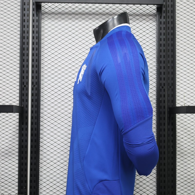 Player Version 26/27 Manchester United Blue Long Sleeve Jersey