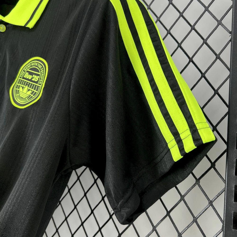 2025/26 Adidas Oasis Tour Black/Green Jersey