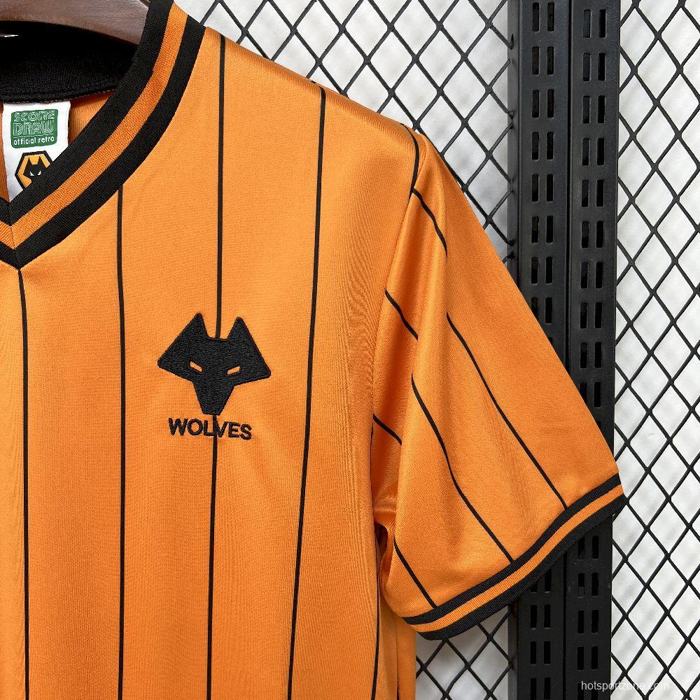 1985/86 Retro Wolverhampton Wanderers Home  Jersey