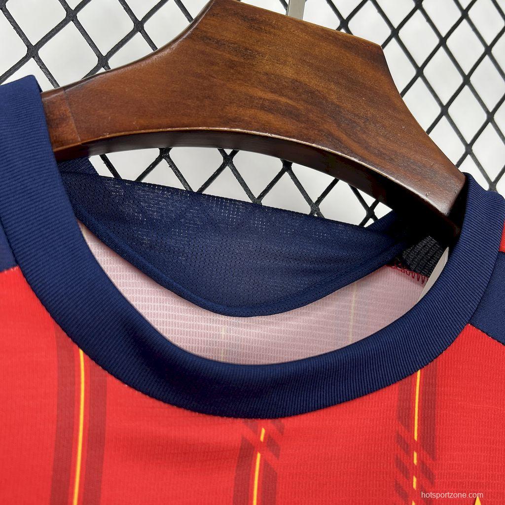 2026 Mens Spain World Cup Home Long Sleeve Jersey España