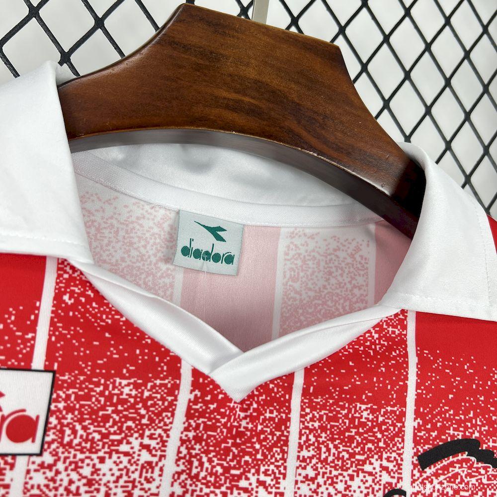 1991/92 Retro AS Cannes Home Long Sleeves Jersey