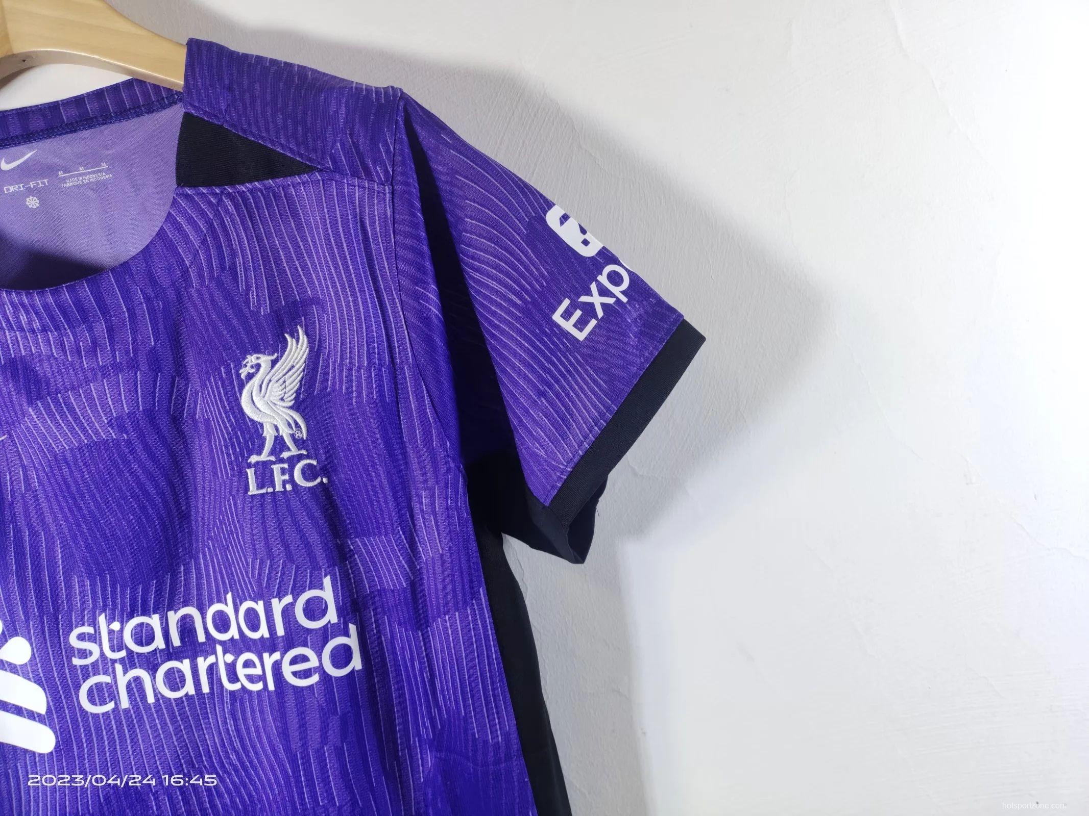 23/24 Liverpool Third Purple Jersey