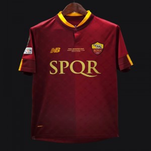 22/23 AS Roma Home Jersey Final Budapest Jersey  With Full Patches