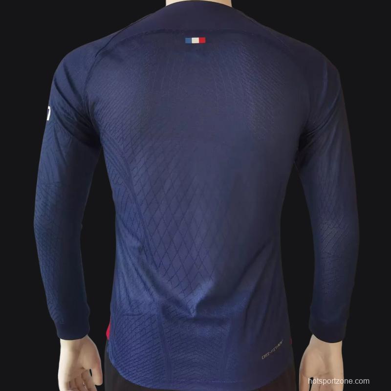 Player Version 23/24 PSG Home Long Sleeve Jersey