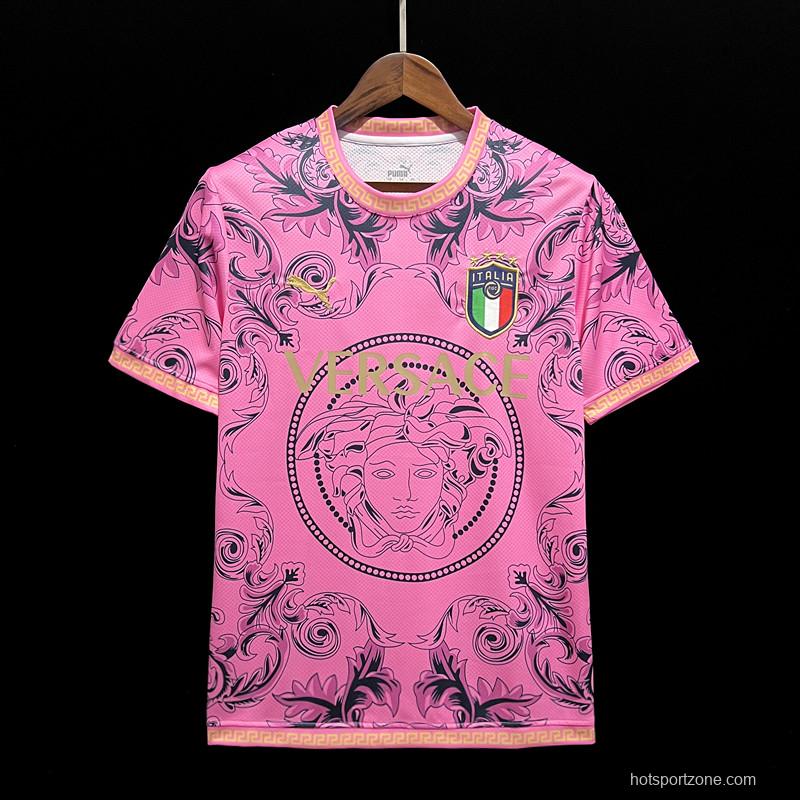 2023 Italy x Versace Special Edition PInk Jersey