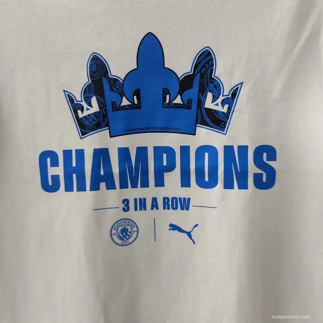23/24 Manchester City White Champion T-Shirt