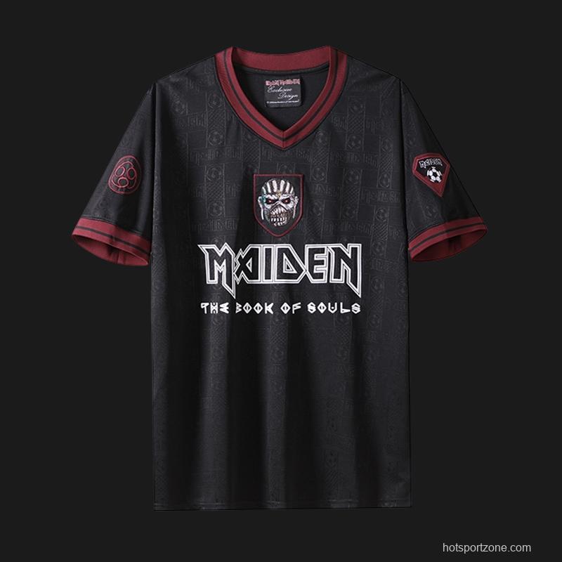 Retro 2016 West Ham United x Iron Maiden Black Jersey