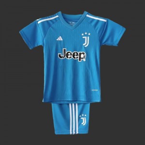 23/24 Kids Juventus Goalkeeper Blue Jersey