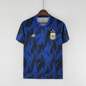 2023 Argentina Blue Pattern Pre-Match Jersey