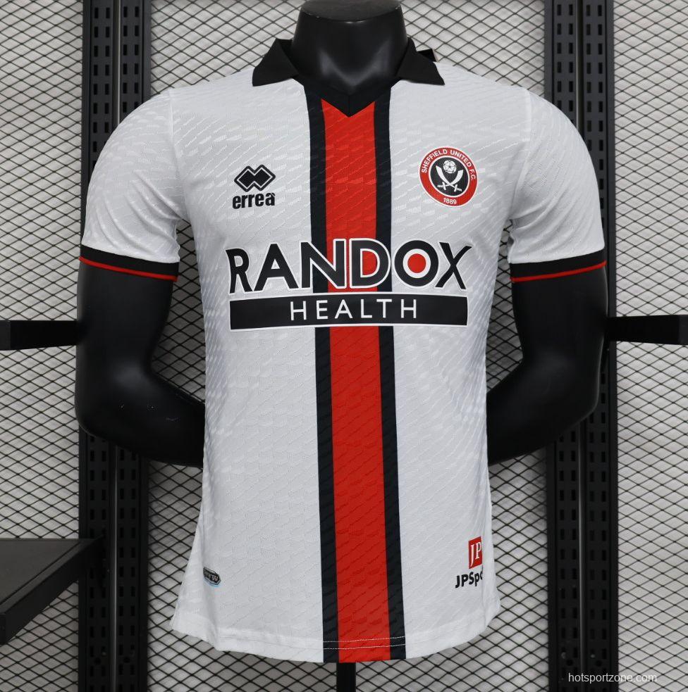 Player Version 23/24 Sheffield United Away White Jersey