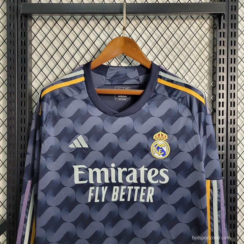 23/24 Real Madrid Away Long SLeeve Jersey