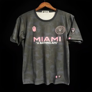 23/24 BAPE x Inter Miami CF Camo Black T-Shirt