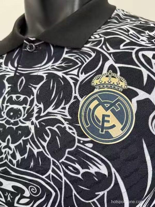 Player Version 23/24 Real Madrid Black Dragon Special Jersey