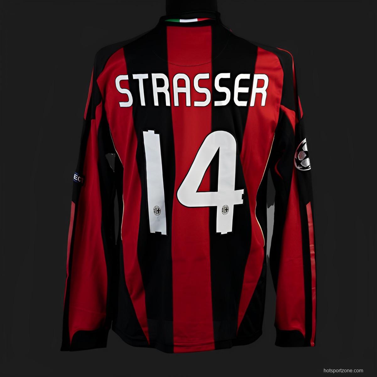 Retro 10/11 AC Milan Home Long Sleeve Jersey