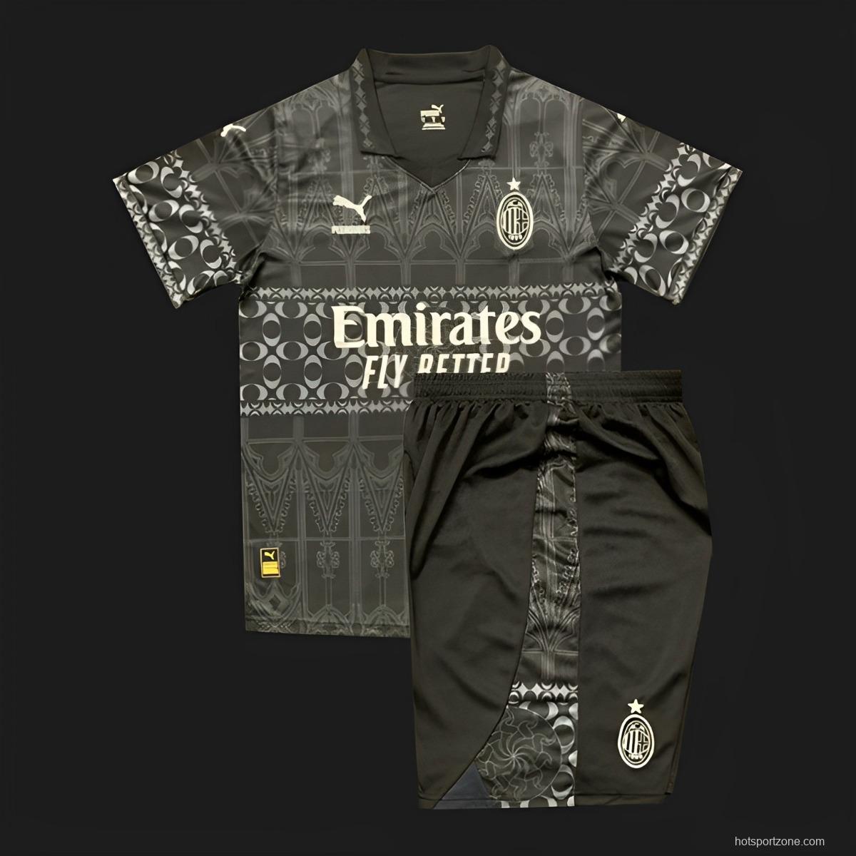 23/24 Kids AC Milan Forth Black Jersey