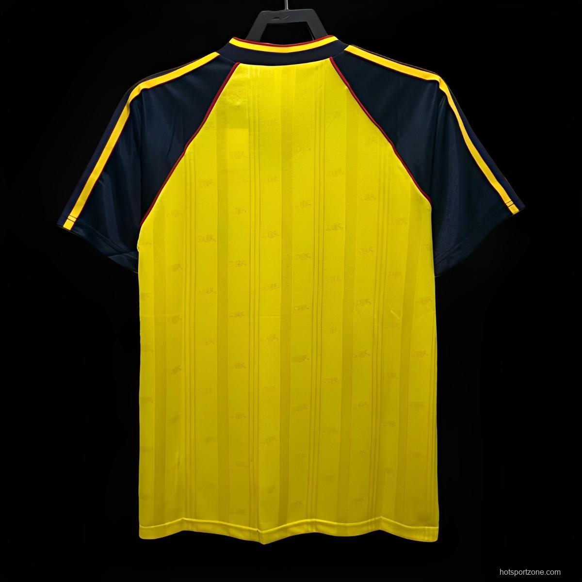 Retro 88/90 Arsenal Away Yellow Jersey