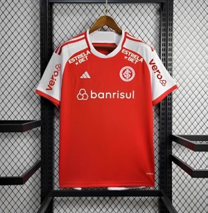 24/25 SC Internacional Home Jersey With Full Sponsors