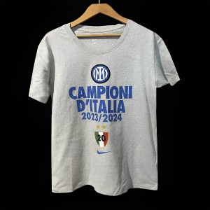 23/24 Inter Milan CAMPIONI D'ITALIA Grey T-Shirts