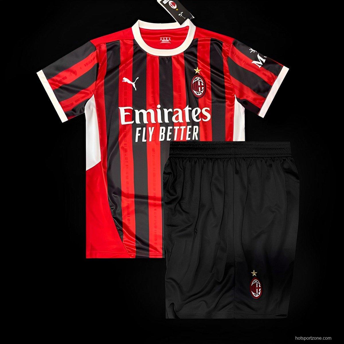 24/25 Kids AC Milan Home Jersey