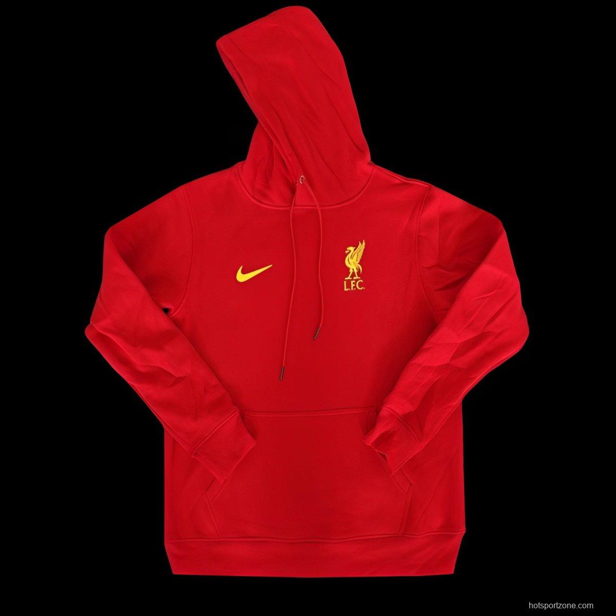 24/25 Liverpool Navy/Red/Black/Beige/Grey Hoodie WIth Black Badge