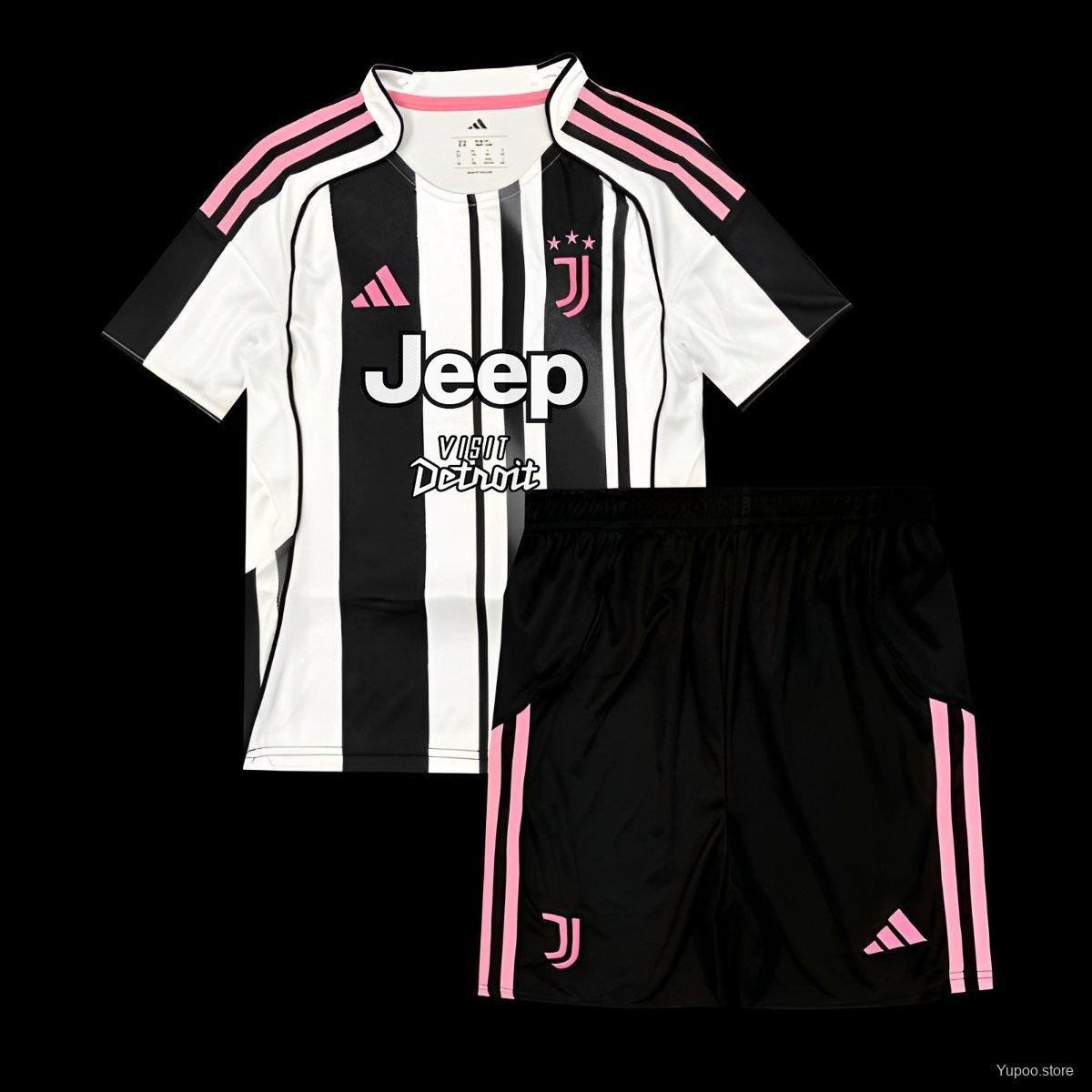 25/26 Kids Juventus Home Jersey