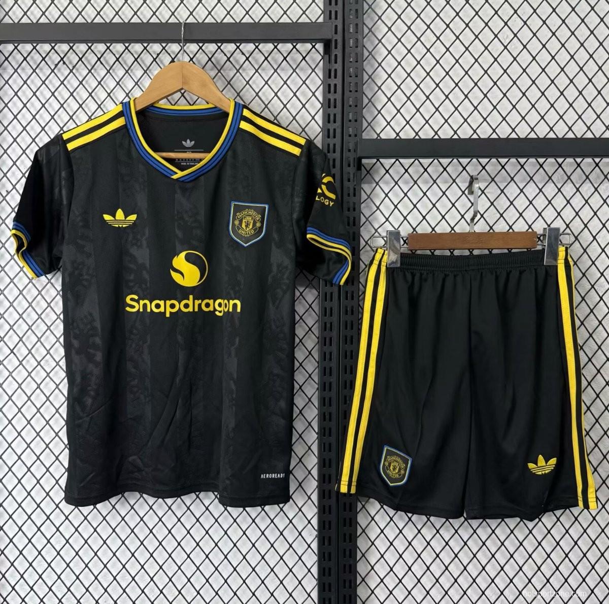 25/26 Kids Manchester United THIRD Size 16-28 Jersey