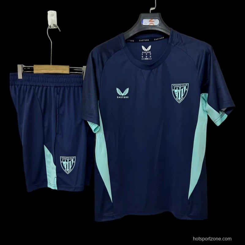 2526 Athletic Bilbao Training Jersey Royal Blue+Shorts