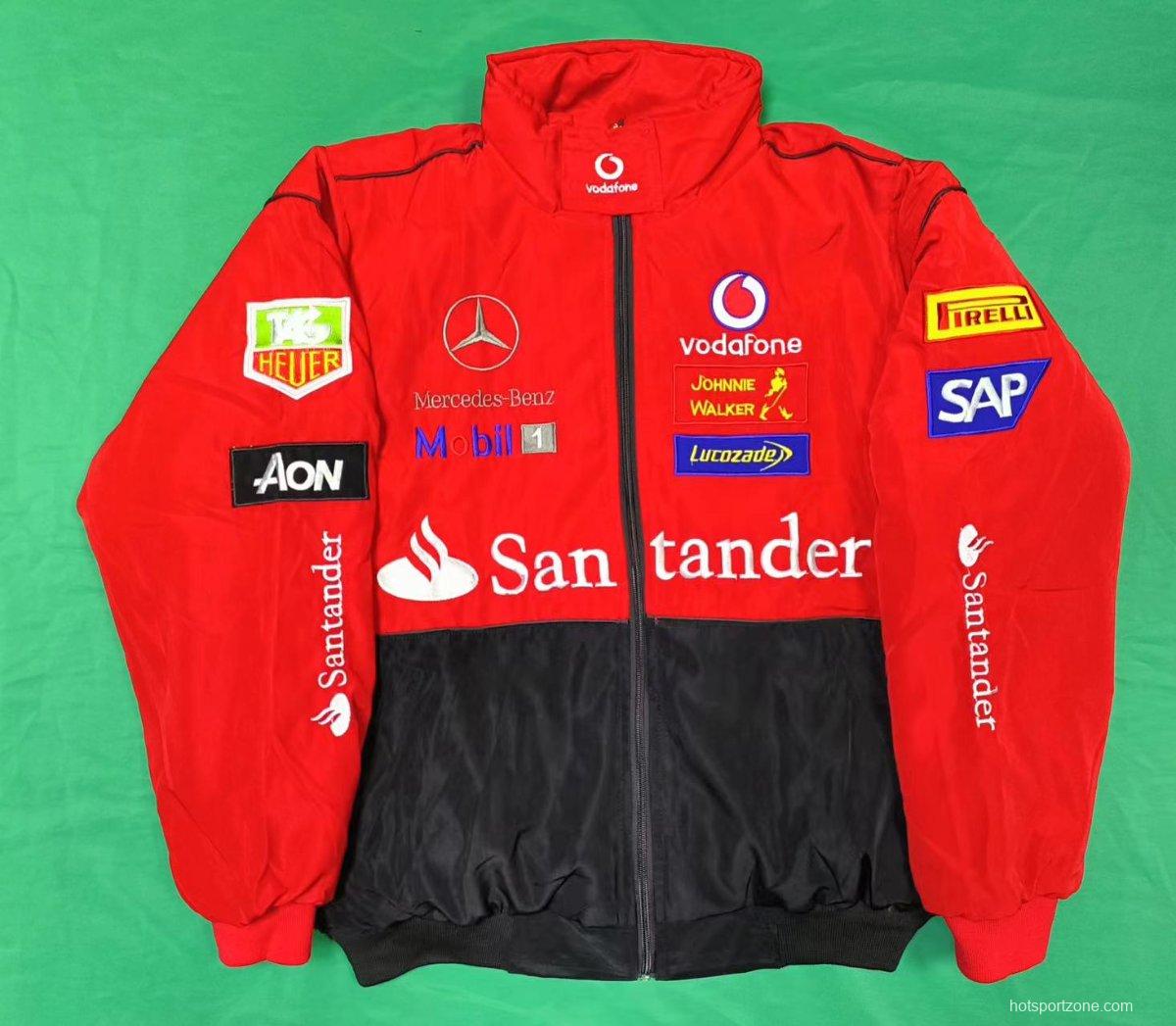 2025 New Adult F1 MOTO Jacket Ebroidered Cotton Padded F 1 Racing Jacket