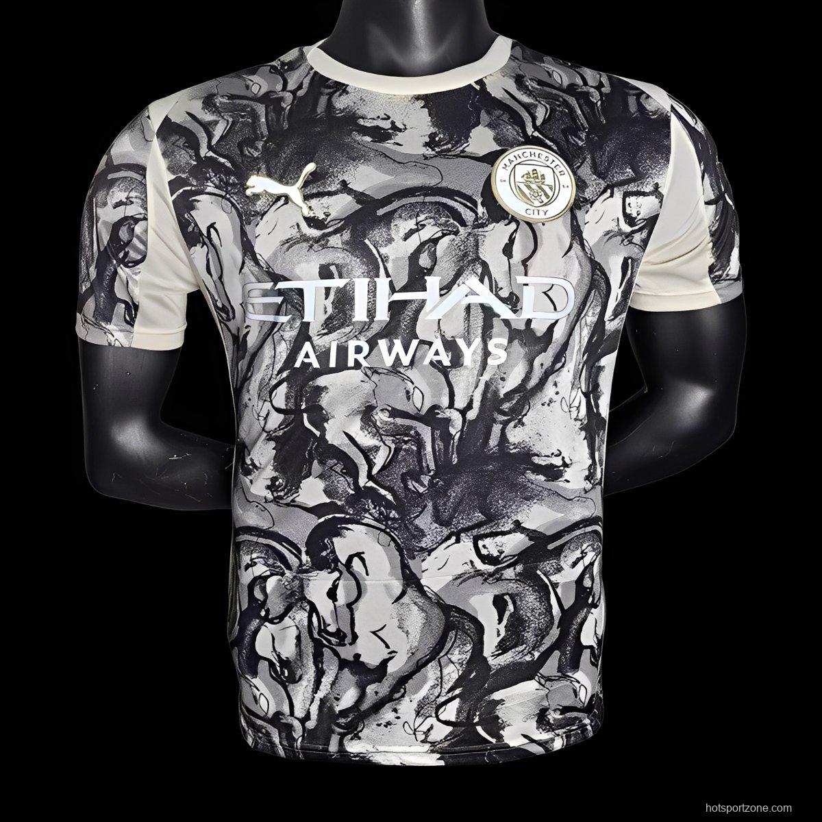 Player Version 25/26 Manchester City 2026 'Year of the Horse' Special Jersey