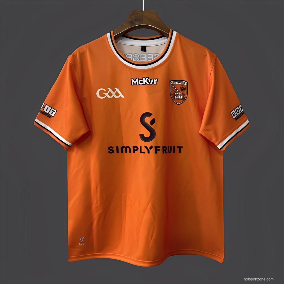 25/26 Armagh GAA Orange with White Trim Jersey
