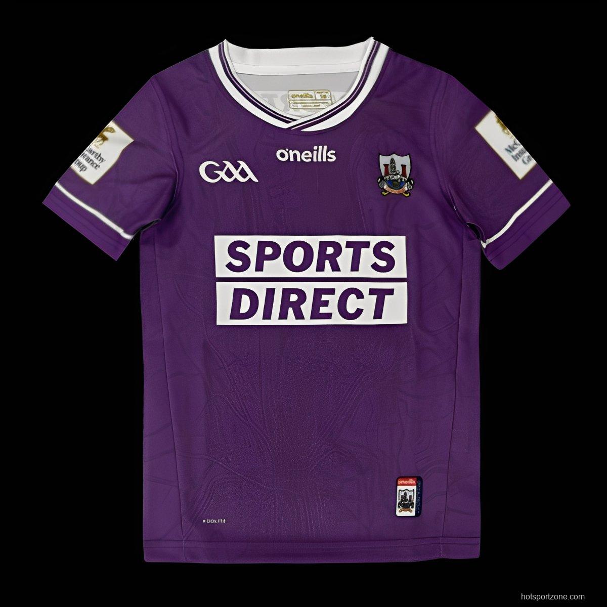 25/26 Kids Kilmacud Crokes Purple with White Trim Home Jersey