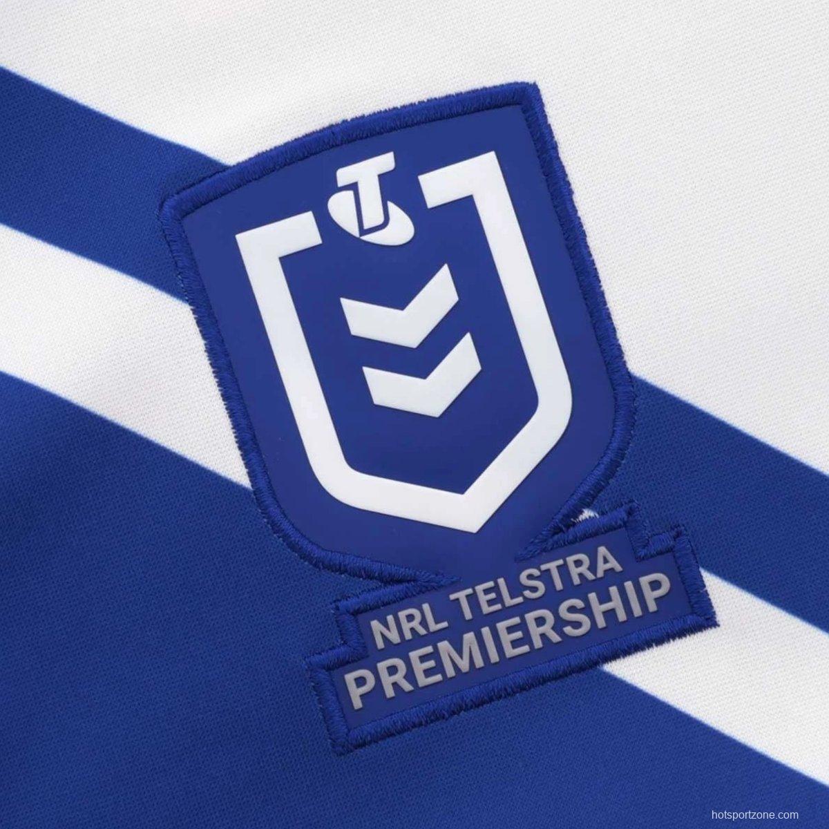 25/26 Canterbury-Bankstown Bulldogs Blue with White Chevron Home Jersey