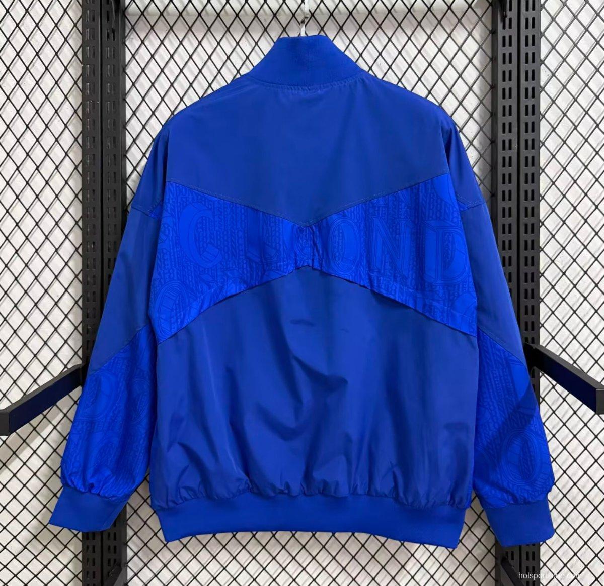 25/26  Chelsea  Blue Full Zipper Windbreaker